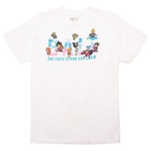BAIT Lbhc x One Piece x Upcycle LA Men Straw Hat Lbhc Crew Tee (white) Size M